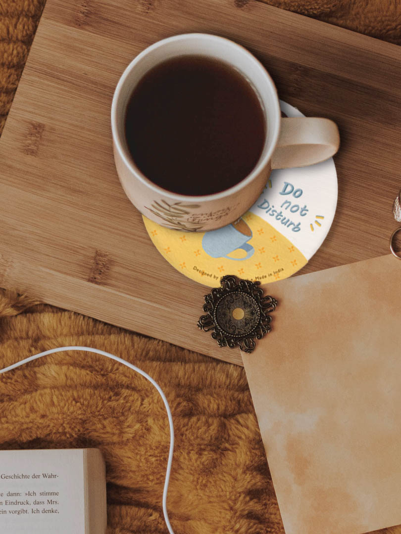 Coaster for Home Décor with Do not disturb design Coaster for Home Décor with Do not disturb design