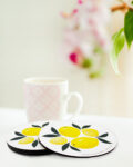 Coaster for Home Décor with Fresh Lemon design