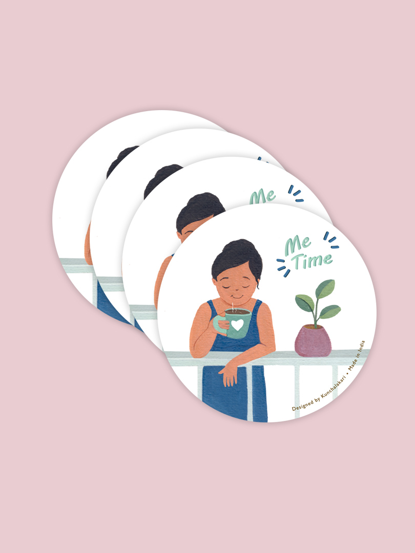 Coaster for Home Décor with Me Time design Coaster for Home Décor with Me Time design