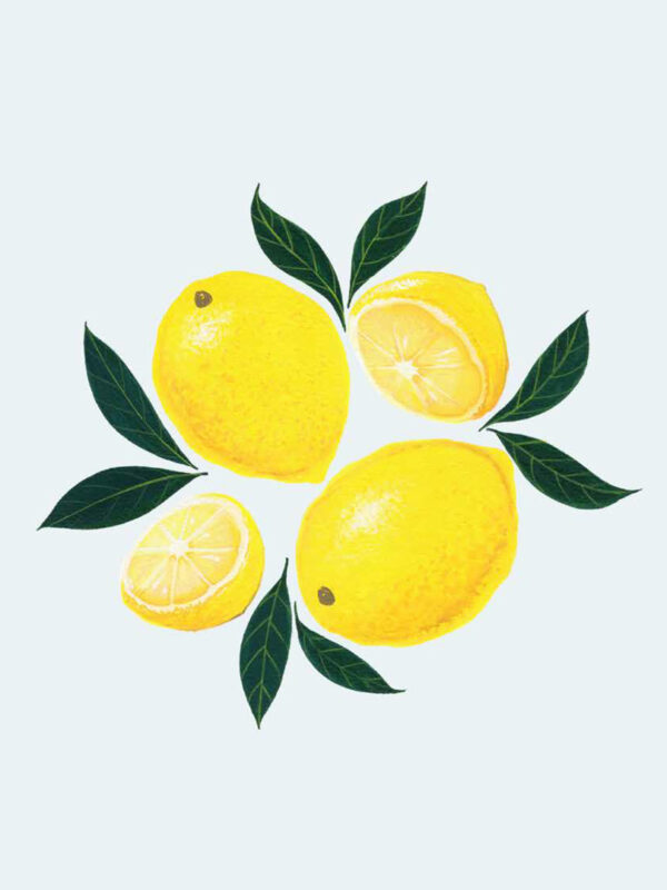 Wall art for Home Décor with Fresh Lemons design