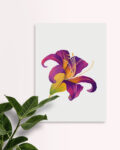 Wall art for Home Décor with Purple Lilly design